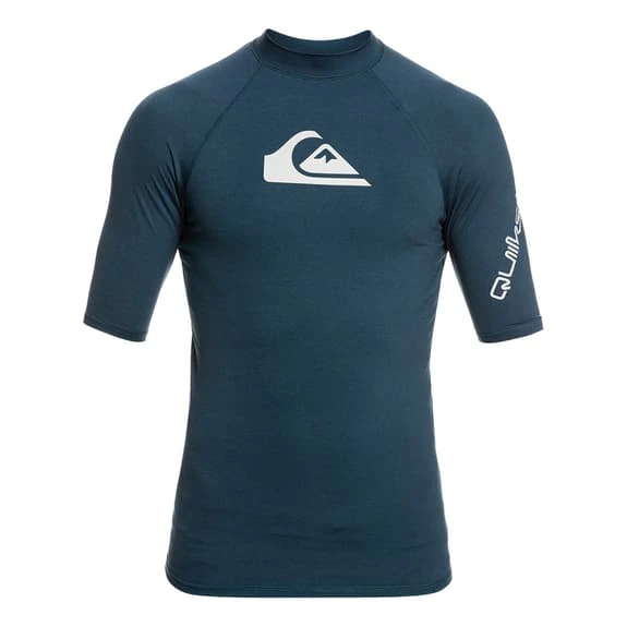 Quiksilver Surf All Time Short Sleeve T-Shirt Navy Blue White 1 Quiksilver Surf All Time Short Sleeve T-Shirt Navy Blue White