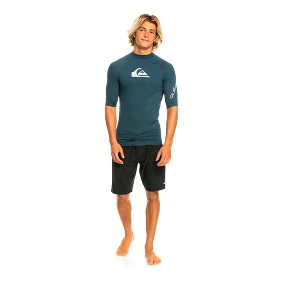 Quiksilver Surf All Time Short Sleeve T-Shirt Navy Blue White 6 Quiksilver Surf All Time Short Sleeve T-Shirt Navy Blue White - Image 6