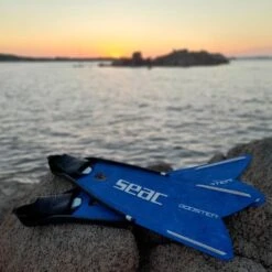 Fins Seac Booster Camo Blue White -Flow Stroke Sales sec 0710052205452a c 005