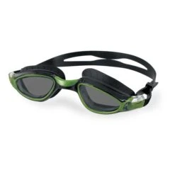 Seac Axis Swimming Goggles Black Green With Tinted Lenses