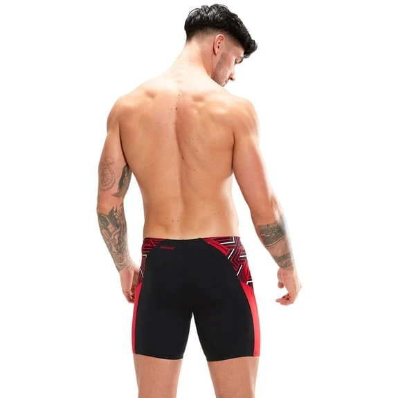 Speedo Eco Endurance+ Splice Swim Shorts Black Red White 2 Speedo Eco Endurance+ Splice Swim Shorts Black Red White - Image 2