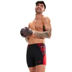 Speedo Eco Endurance+ Splice Swim Shorts Black Red White 9 Speedo Eco Endurance+ Splice Swim Shorts Black Red White -Flow Stroke Sales so 8 00299914534 004