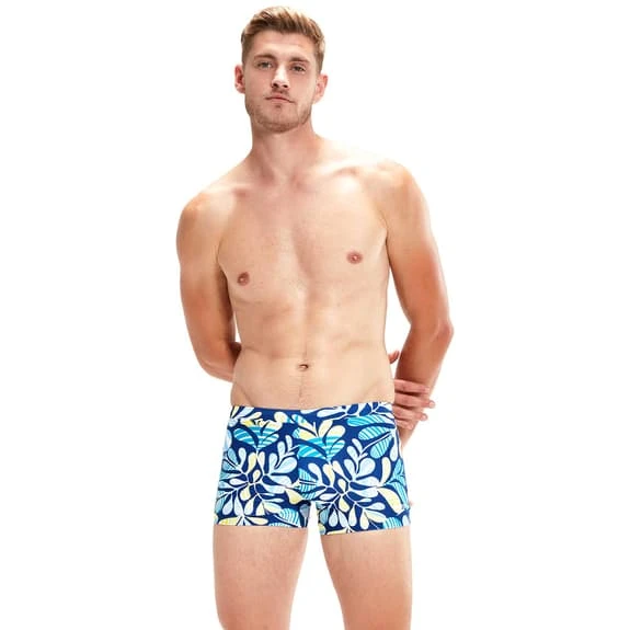 Speedo Escape Aquashort Swim Shorts Light Blue Yellow Dark Blue 2 Speedo Escape Aquashort Swim Shorts Light Blue Yellow Dark Blue - Image 2