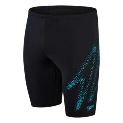 Speedo Hyper Boom Placement Swimming Shorts Black Light Blue