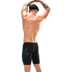 Speedo Hyper Boom Placement Swimming Shorts Black Light Blue -Flow Stroke Sales so 8 00302115193 004
