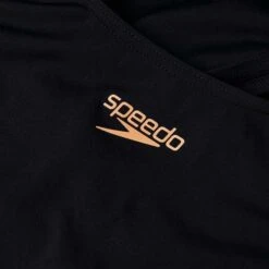 Speedo Placement Muscleback Swimsuit Black White Women -Flow Stroke Sales so 8 08694h022 006