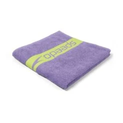 Speedo Border Towel Lilac Pastel Light Green