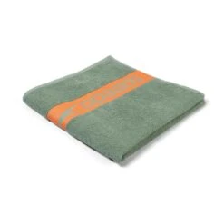 Speedo Border Towel Dark Green Orange