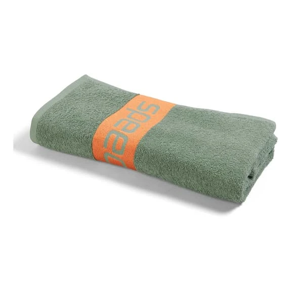 Speedo Border Towel Dark Green Orange 3 Speedo Border Towel Dark Green Orange - Image 3