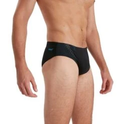Speedo Tech Panel 7cm Brief Black Deep Blue -Flow Stroke Sales so 8 09739g689 003