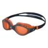 Speedo Futura Biofuse Flexiseal Goggles Black With Clear Lenses Orange