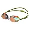 Speedo Vengeance Mirror Goggles Green Black With Orange Mirrored Lenses Kids