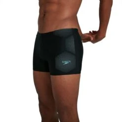 Speedo Tech Placement Aquashort Black Blue -Flow Stroke Sales so 8 11354f888 006