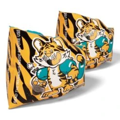 Speedo Learn To Swim Printed Character Arm Warmers Orange Blue Turquoise Kids