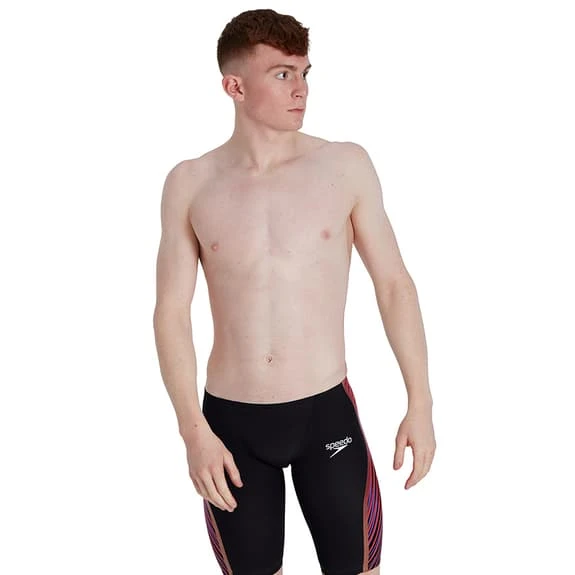 Speedo Fastskin LZR Pure Intent Jammer Shorts Black Red 2 Speedo Fastskin LZR Pure Intent Jammer Shorts Black Red - Image 2