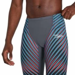 Speedo Fastskin Swimsuit LZR Pure Valor High Waisted Jammer Swim Shorts Black Red -Flow Stroke Sales so 8 11981h147 004