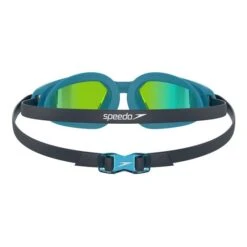 Speedo Hydropulse Swimming Goggles Black Blue With Green Mirrored Lenses Kids -Flow Stroke Sales so 8 12269d656 003