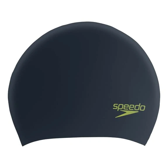 Speedo Long Hair Swimming Cap Black Greenish Yellow Kids 1 Speedo Long Hair Swimming Cap Black Greenish Yellow Kids