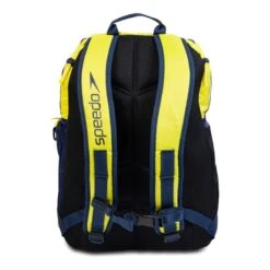 Speedo Teamster 2.0 35L Backpack Navy Blue Yellow -Flow Stroke Sales so 8 12812f962 003