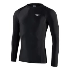 Speedo Rash Long Sleeve T-Shirt Black