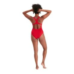 Speedo Eco Endurance+ Medalist Swimsuit Bright Red Women -Flow Stroke Sales so 8 134716446 004