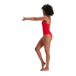 Speedo Eco Endurance+ Medalist Swimsuit Bright Red Women -Flow Stroke Sales so 8 134716446 005