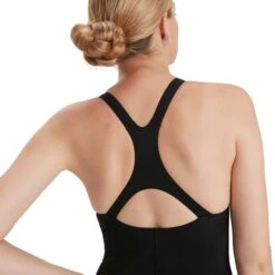 Speedo Eco Endurance+ Kickback Swimsuit Black Women -Flow Stroke Sales so 8 134730001 004