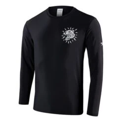 Speedo Printed Long Sleeve T-Shirt Black White