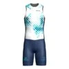 Spiuk Summum Sleeveless Trisuit White Blue