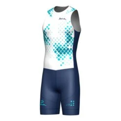 Spiuk Summum Sleeveless Trisuit White Blue -Flow Stroke Sales sp ttsuh233 c 002