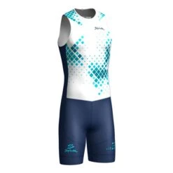 Spiuk Summum Sleeveless Trisuit White Blue -Flow Stroke Sales sp ttsuh233 c 006