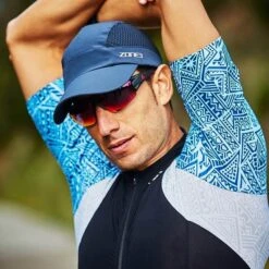 Zone3 Lava Short Sleeve Trisuit Black Blue White 9 Zone3 Lava Short Sleeve Trisuit Black Blue White -Flow Stroke Sales ts20mlss106 004