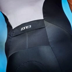 Zone3 Lava Short Sleeve Trisuit Black Blue White 11 Zone3 Lava Short Sleeve Trisuit Black Blue White -Flow Stroke Sales ts20mlss106 006