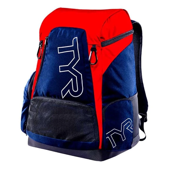 TYR Alliance 45L Swimming Backpack Blue Red 1 TYR Alliance 45L Swimming Backpack Blue Red