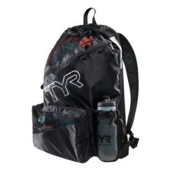 TYR Team Elite Mesh 40L Backpack Black 6 TYR Team Elite Mesh 40L Backpack Black -Flow Stroke Sales tyr lbmshelt001 003