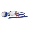 Swimming Goggles TYR Blackhawk Racing USA Red White Blue With Mirrored Lenses