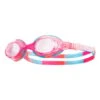 Swimming Goggles TYR Swimple Tie Dye Pink Blue Orange With Transparent Lenses Child