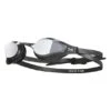 TYR Tracer X RZR Swim Goggles Black With Silver Mirrored Lenses