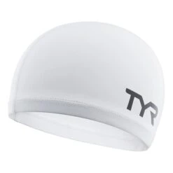 TYR Silicone Comfort Swimming Cap White