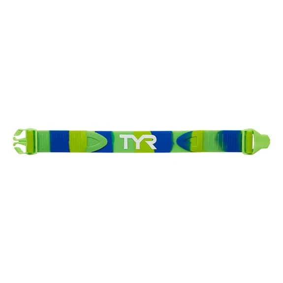 TYR Pull Strap Learning Belt Blue Green 1 TYR Pull Strap Learning Belt Blue Green