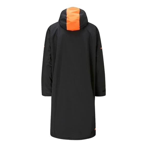 Zone3 Oversized Polar Fleece Parka Bathrobe Black Orange 2 Zone3 Oversized Polar Fleece Parka Bathrobe Black Orange - Image 2