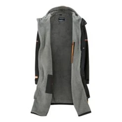 Zone3 Oversized Polar Fleece Parka Bathrobe Black Orange 9 Zone3 Oversized Polar Fleece Parka Bathrobe Black Orange -Flow Stroke Sales z3 cw21uofp101 004