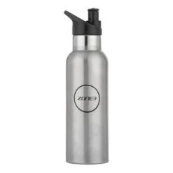 Zone3 Insulated Stainless Steel Flask Thermos Bottle Grey Black