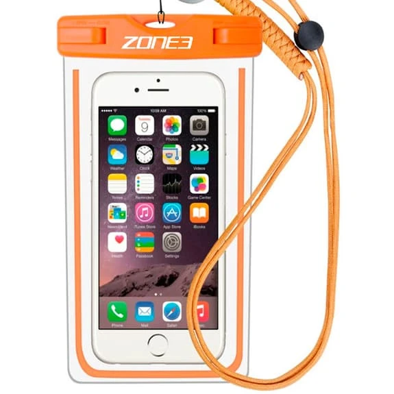 Zone3 Waterproof Phone Case Orange 1 Zone3 Waterproof Phone Case Orange
