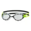 Zoggs Predator Swimming Goggles Black Green