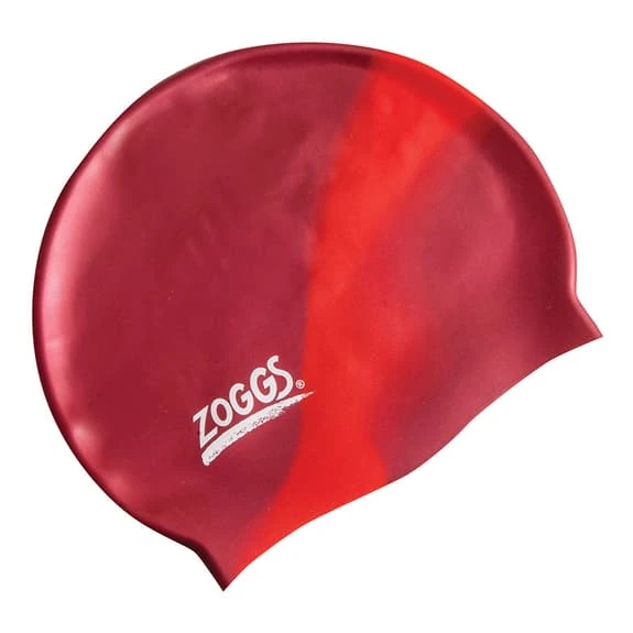 Zoggs Silicone Cap Multi Maroon Red Kids 1 Zoggs Silicone Cap Multi Maroon Red Kids