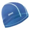 Zoggs Spandex Swimming Cap Blue White