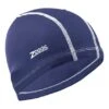 Zoggs Spandex Swimming Cap Navy Blue White
