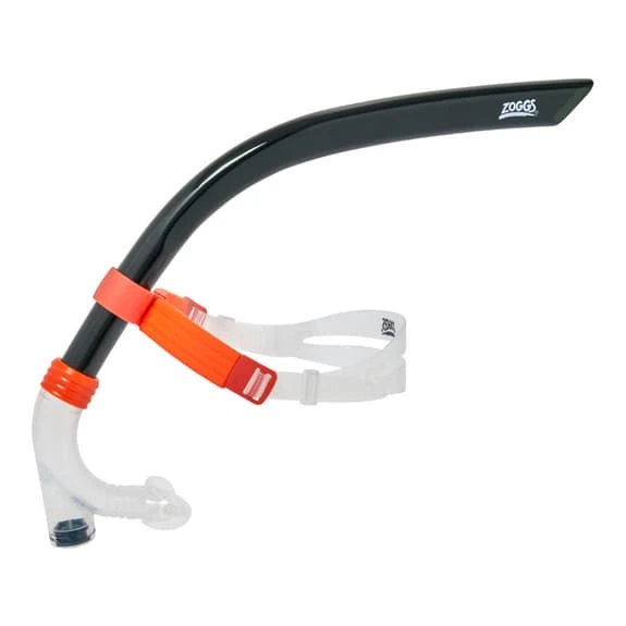 Zoggs Centre Line Snorkel Black Orange 1 Zoggs Centre Line Snorkel Black Orange